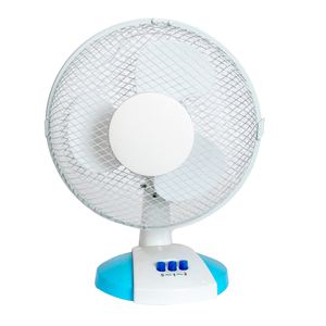 Mini ventilateur de table électrique personnel oscillant à deux vitesses de 9 pouces 