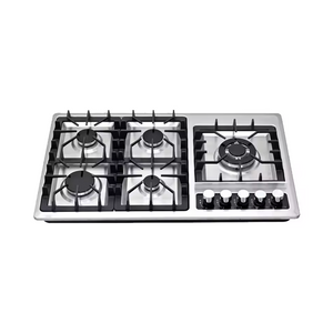 Usine Direct fabricant prix de gros maison cuisine cuisinière à gaz 5 brûleurs en acier inoxydable table de cuisson à gaz